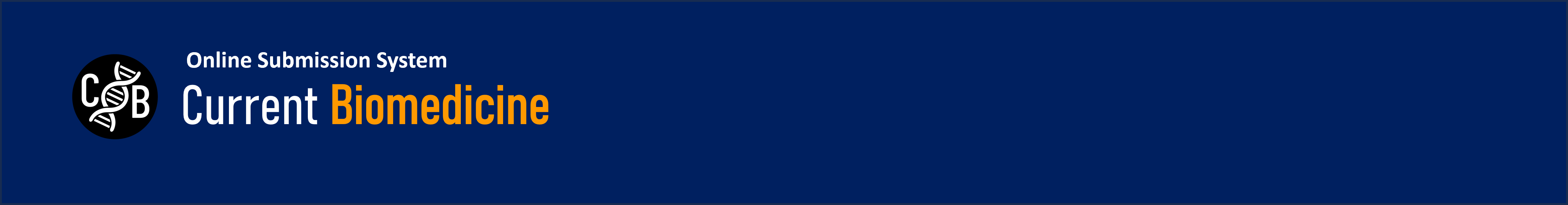 Current Biomedicine Online Submission System